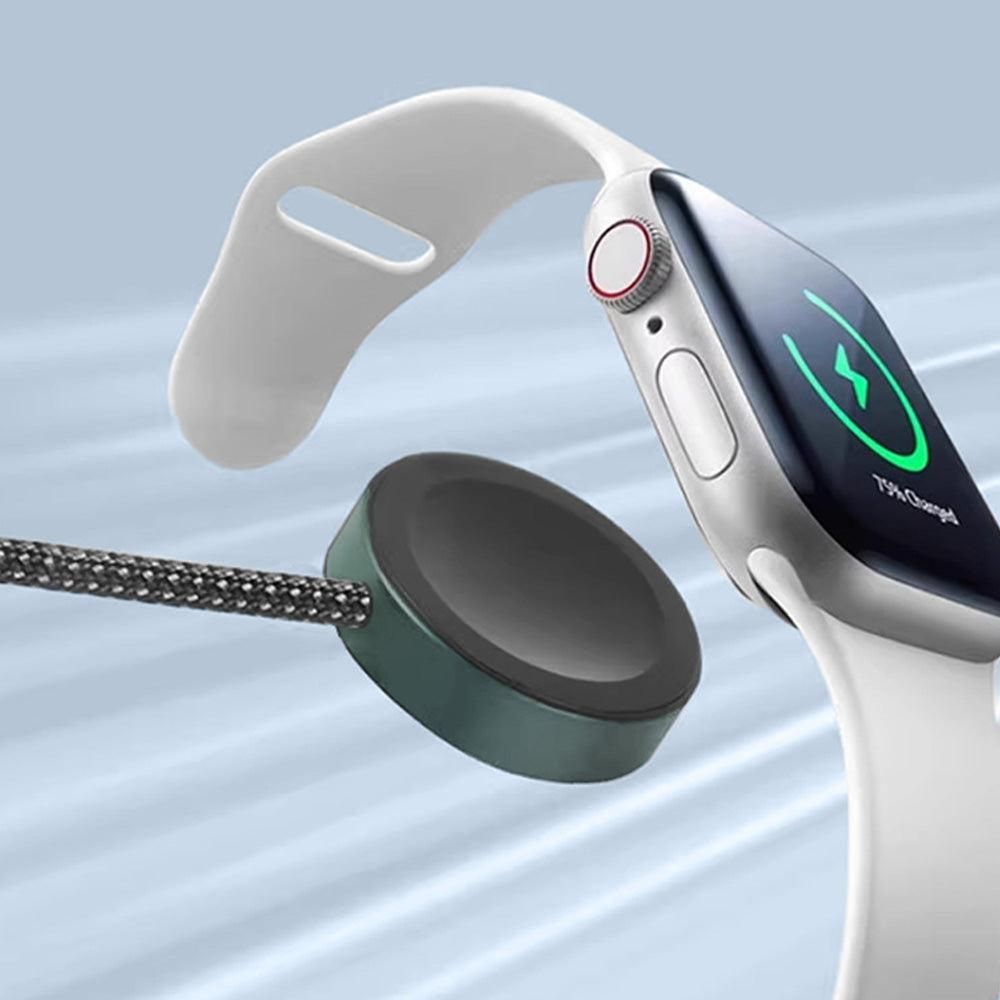 3-in-2 USB-C Charging Cable for Apple Watch iPhone Type-C Multi Fast Charging Cable V1263-JX-7267