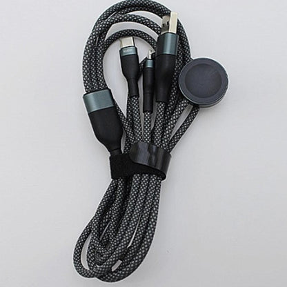 3-in-2 USB-C Charging Cable for Apple Watch iPhone Type-C Multi Fast Charging Cable V1263-JX-7267
