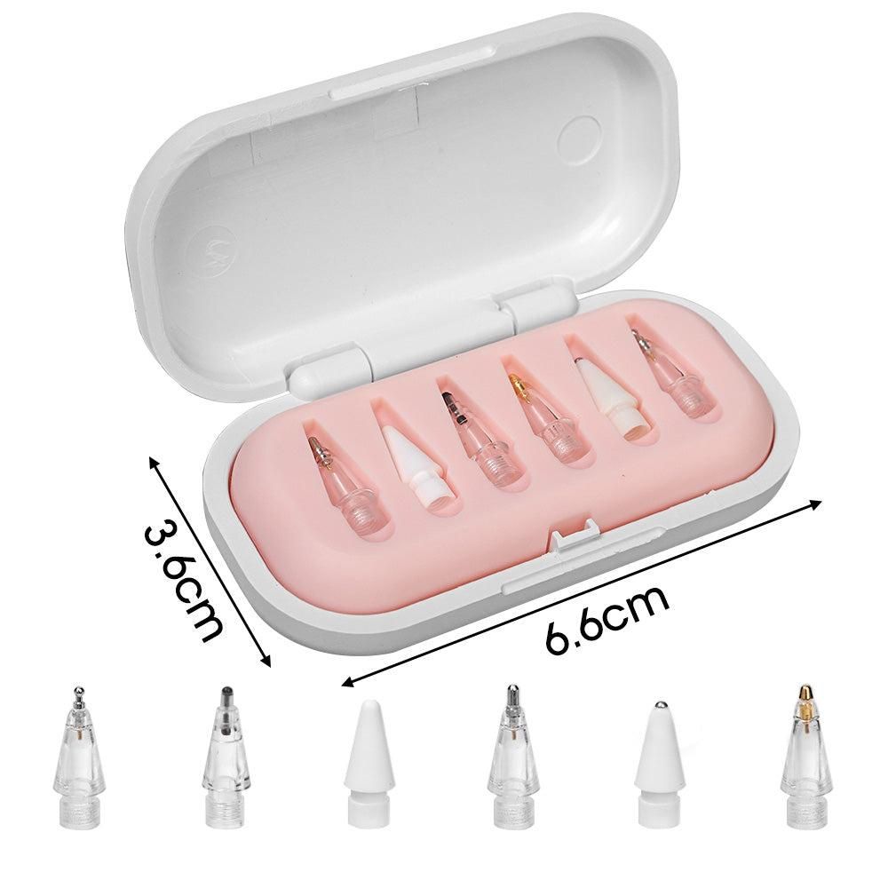 6Pcs Replacement Tips for Apple Pencil Pro Extra Tip for Apple Nibs 1st 2nd Pro V1263-JX-7269