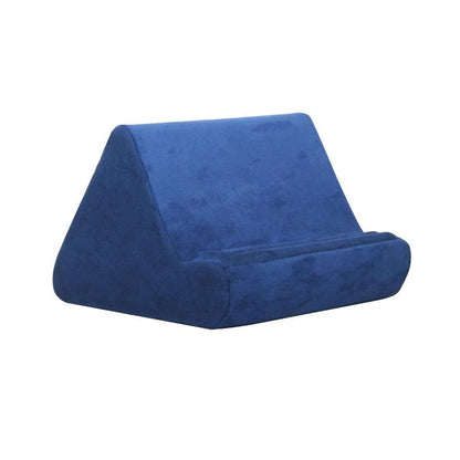 Multi-Angle Tablet Holder Compatible with iPads Lazy Holder Stand for Bed and Desk with 2 Pockets Blue V1263-JX-7272-2