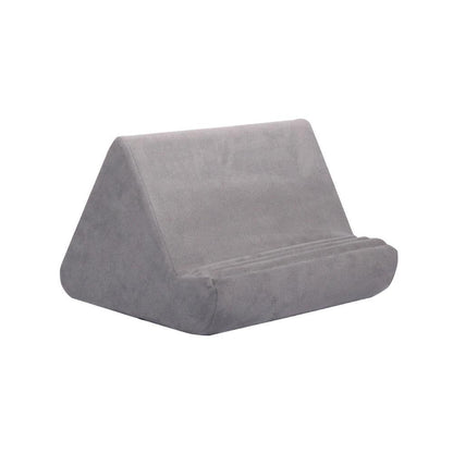 Multi-Angle Tablet Holder Compatible with iPads Lazy Holder Stand for Bed and Desk with 2 Pockets Grey V1263-JX-7272-3