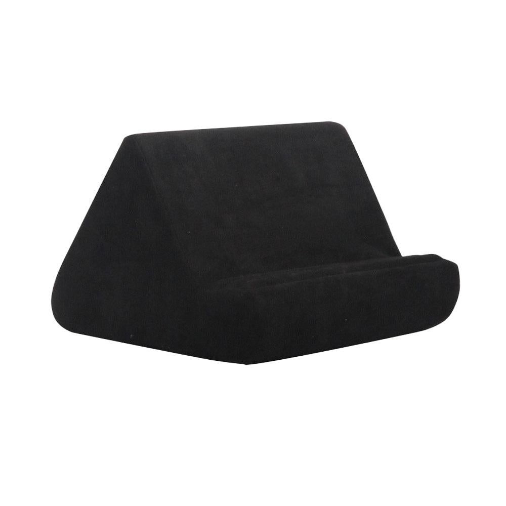 Multi-Angle Tablet Holder Compatible with iPads Lazy Holder Stand for Bed and Desk with 2 Pockets Black V1263-JX-7272-4