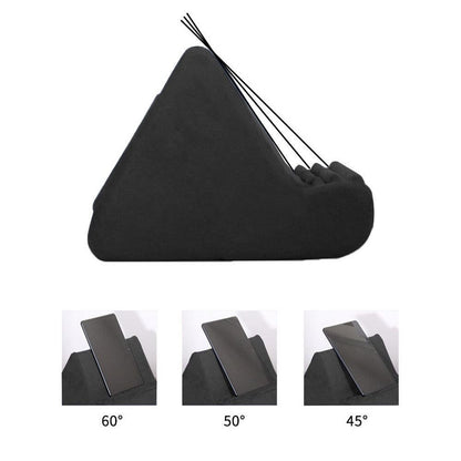 Multi-Angle Tablet Holder Compatible with iPads Lazy Holder Stand for Bed and Desk with 2 Pockets Black V1263-JX-7272-4