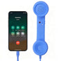 Handheld Retro Wired Telephone Handset with Microphone for Smartphones PC Blue V1263-JX-7281-2