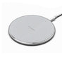10W Qi Wireless Fast Charger with 1m USB Charging Cable for Smartphones - Silver V1263-JX-7282-1