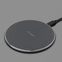 10W Qi Wireless Fast Charger with 1m USB Charging Cable for Smartphones - Black V1263-JX-7282-2