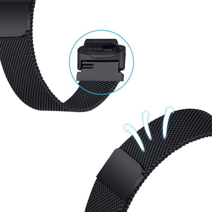 19.5cm Replacement Watch Band Adjustable Stainless Steel Watch Strap Compatible with Fitbit Inspire 3 Watch V1263-JX-7284-3