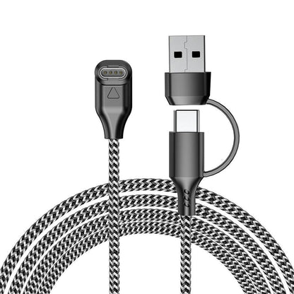 2 in 1 Charger Cable Compatible With Garmin Fenix Venu Forerunner USB A and C Ports V1263-JX-7285