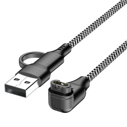 2 in 1 Charger Cable Compatible With Garmin Fenix Venu Forerunner USB A and C Ports V1263-JX-7285