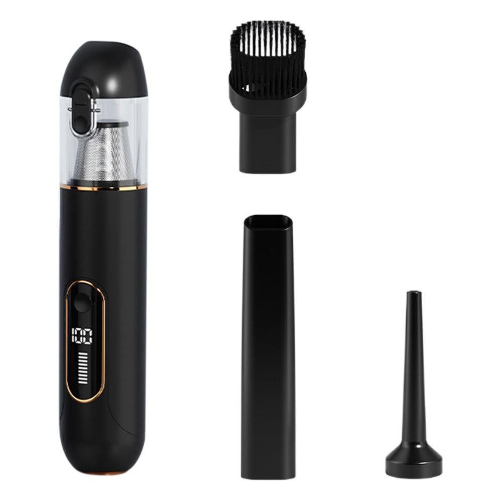 2-Mode Adjustable Cordless Handhtaeld Vacuum Cleaner Set Portable Digital Display Dust Cleaner for Car Home V1263-JX-7286-1