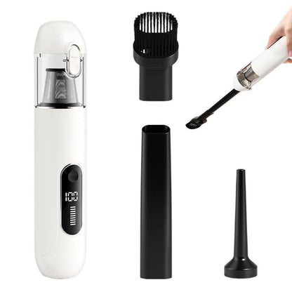 2-Mode Adjustable Cordless Handhtaeld Vacuum Cleaner Set Portable Digital Display Dust Cleaner for Car Home V1263-JX-7286-2