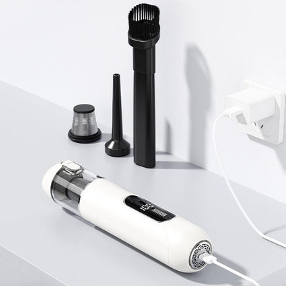 2-Mode Adjustable Cordless Handhtaeld Vacuum Cleaner Set Portable Digital Display Dust Cleaner for Car Home V1263-JX-7286-2