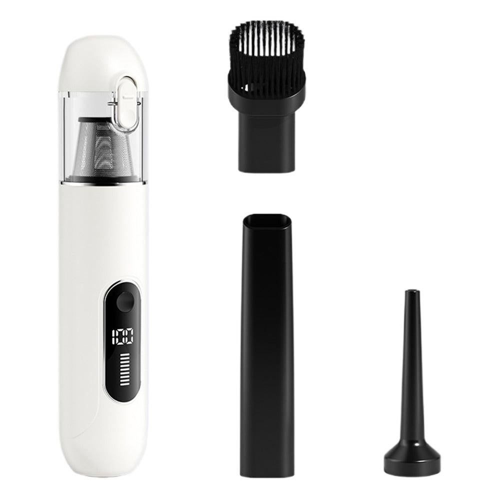 2-Mode Adjustable Cordless Handhtaeld Vacuum Cleaner Set Portable Digital Display Dust Cleaner for Car Home V1263-JX-7286-2