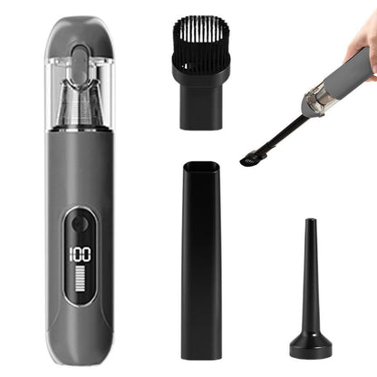 2-Mode Adjustable Cordless Handhtaeld Vacuum Cleaner Set Portable Digital Display Dust Cleaner for Car Home V1263-JX-7286-2
