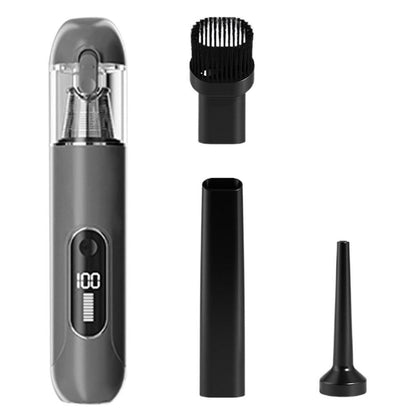 2-Mode Adjustable Cordless Handhtaeld Vacuum Cleaner Set Portable Digital Display Dust Cleaner for Car Home V1263-JX-7286-3