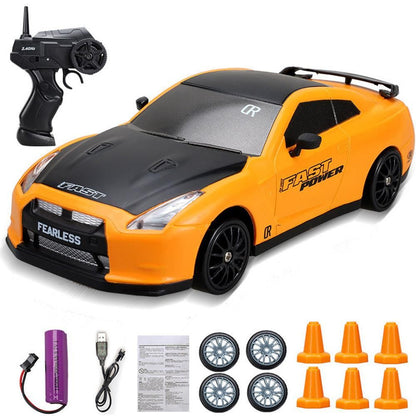 1/24 2.4GHz RC Drift Car 4WD High Speed Remote Control Racing Vehicle Red for 3 year old+ V1263-JX-7287-1