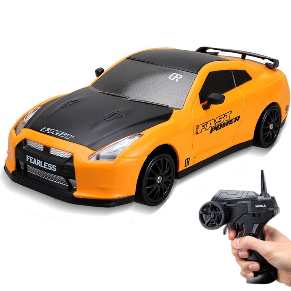 1/24 2.4GHz RC Drift Car 4WD High Speed Remote Control Racing Vehicle Orange for 3 year old+ V1263-JX-7287-2