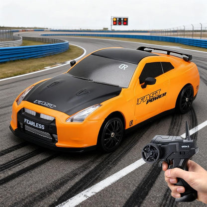 1/24 2.4GHz RC Drift Car 4WD High Speed Remote Control Racing Vehicle Orange for 3 year old+ V1263-JX-7287-2