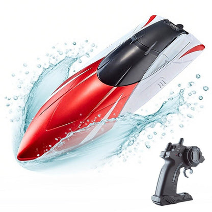 2.4GHz RC Speed Boat Toy - Remote Control Racing Yacht for Pools & Lakes Red V1263-JX-7288-1