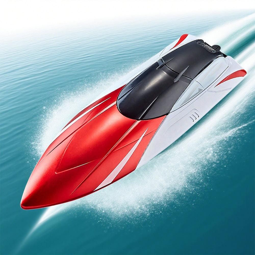 2.4GHz RC Speed Boat Toy - Remote Control Racing Yacht for Pools & Lakes Red V1263-JX-7288-1