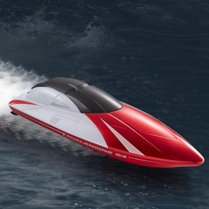 2.4GHz RC Speed Boat Toy - Remote Control Racing Yacht for Pools & Lakes Red V1263-JX-7288-1