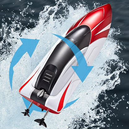 2.4GHz RC Speed Boat Toy - Remote Control Racing Yacht for Pools & Lakes Red V1263-JX-7288-1