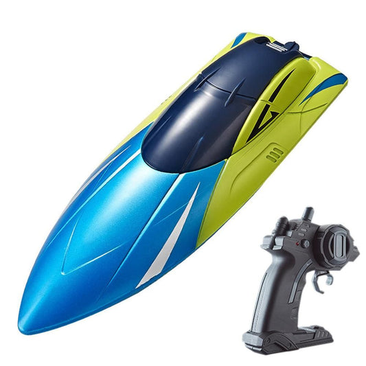 2.4GHz RC Speed Boat Toy - Remote Control Racing Yacht for Pools & Lakes Blue V1263-JX-7288-2