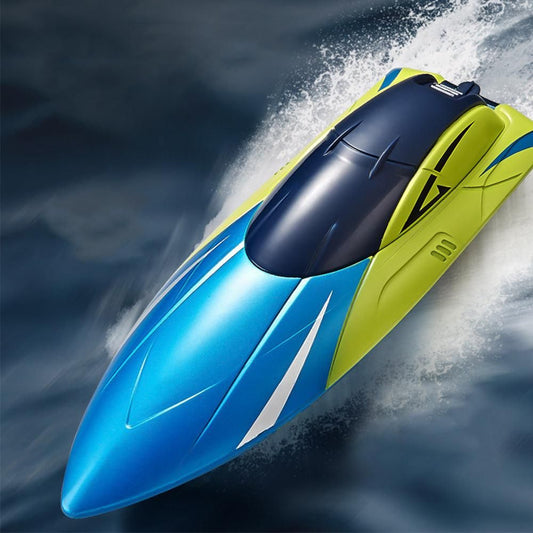 2.4GHz RC Speed Boat Toy - Remote Control Racing Yacht for Pools & Lakes Blue V1263-JX-7288-2
