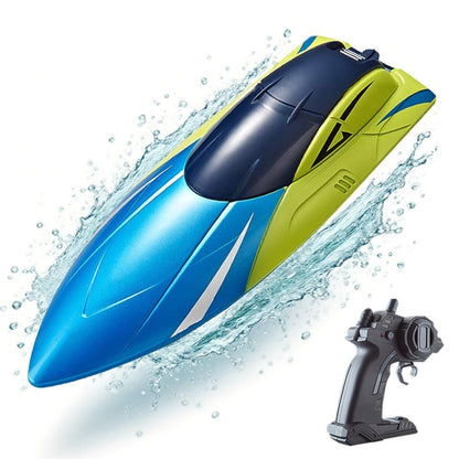 2.4GHz RC Speed Boat Toy - Remote Control Racing Yacht for Pools & Lakes Blue V1263-JX-7288-2
