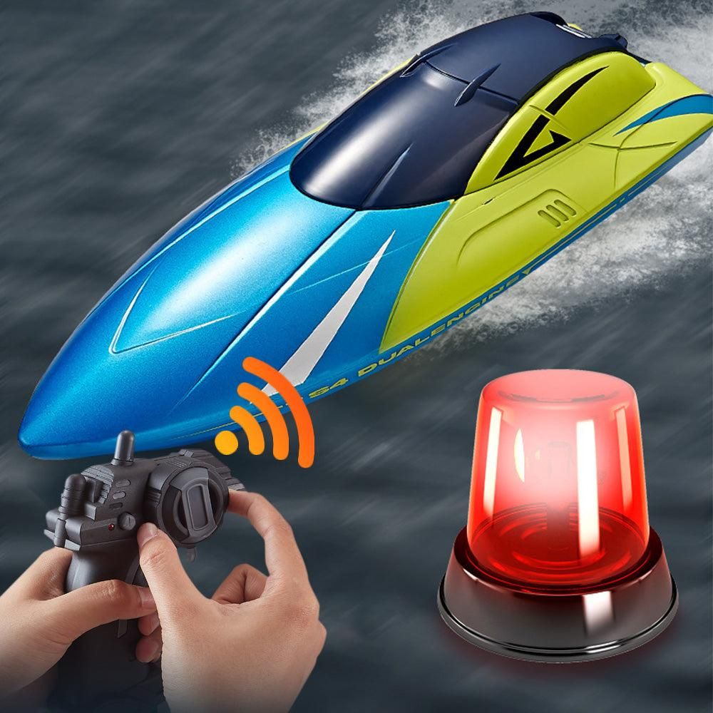 2.4GHz RC Speed Boat Toy - Remote Control Racing Yacht for Pools & Lakes Blue V1263-JX-7288-2