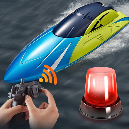 2.4GHz RC Speed Boat Toy - Remote Control Racing Yacht for Pools & Lakes Blue V1263-JX-7288-2