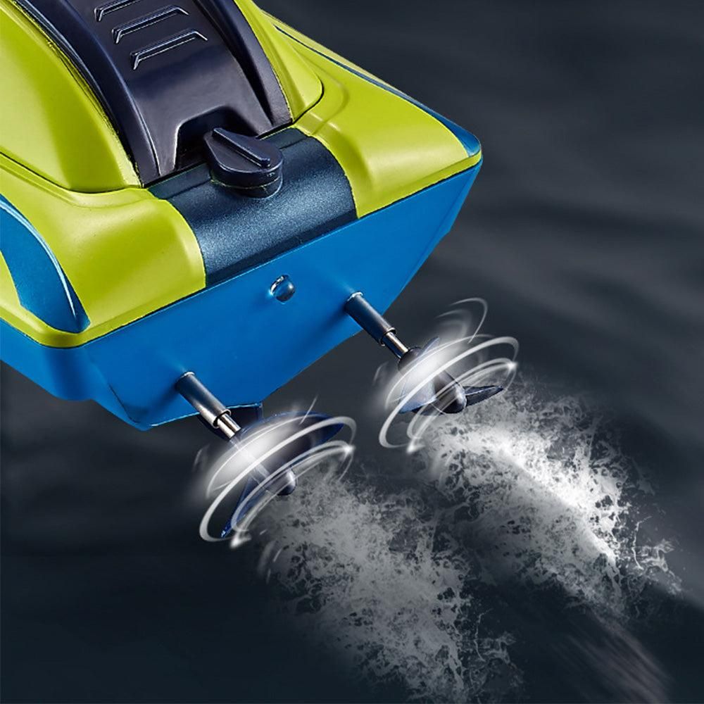 2.4GHz RC Speed Boat Toy - Remote Control Racing Yacht for Pools & Lakes Blue V1263-JX-7288-2
