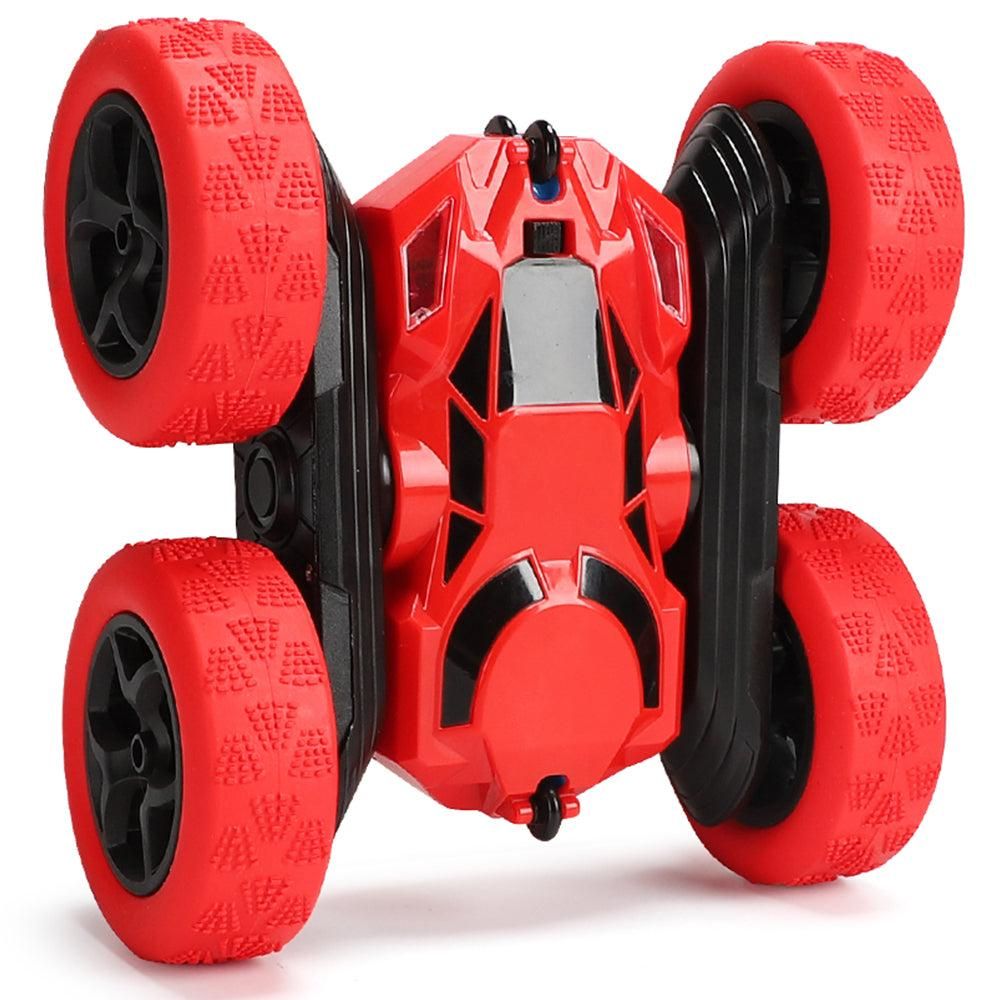 2.4GHz Remote Control Car Toy 4WD Rotating RC Car Toy Red V1263-JX-7289-1