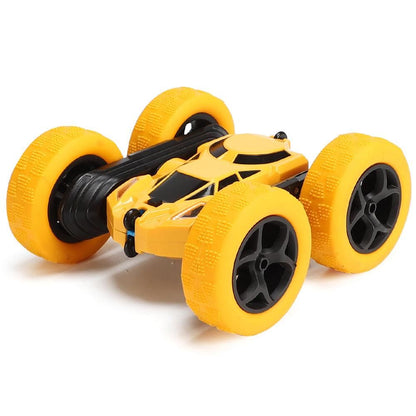 2.4GHz Remote Control Car Toy 4WD Rotating RC Car Toy Yellow V1263-JX-7289-2