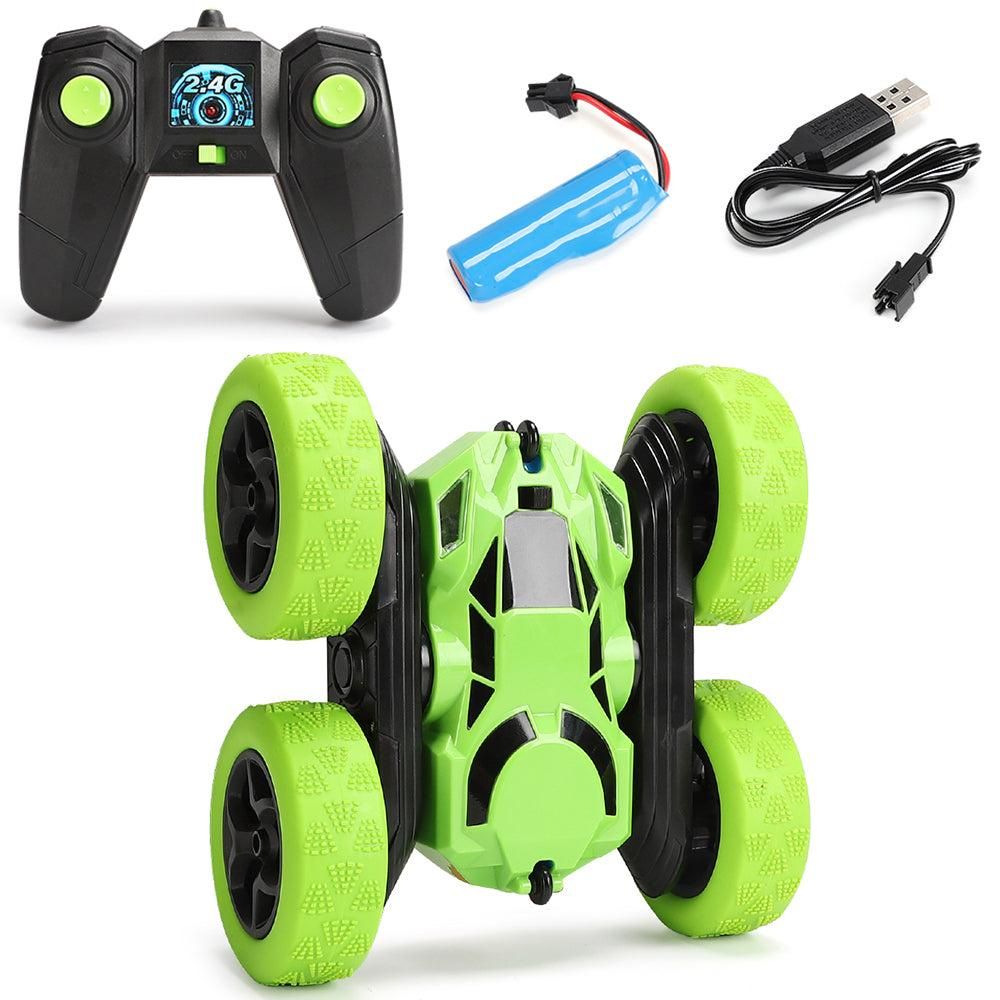 2.4GHz Remote Control Car Toy 4WD Rotating RC Car Toy Yellow V1263-JX-7289-2