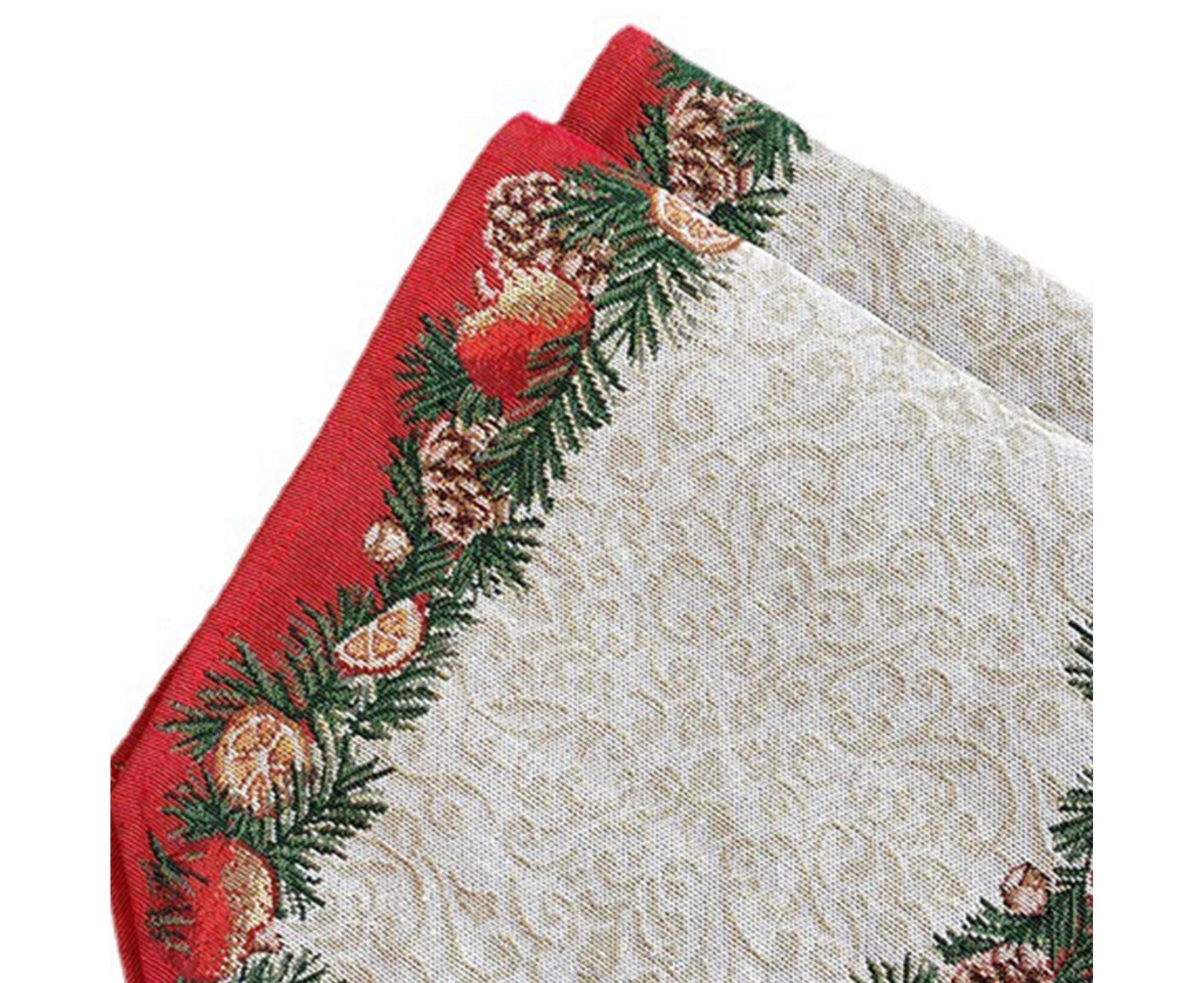Xmas Table Runner Anti-shrink Tear Resistant Polyester Cotton-A V1263-JX-729