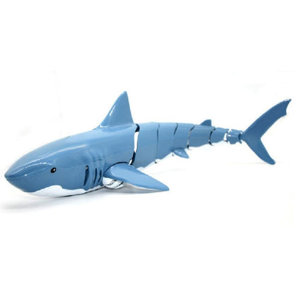 2.4G Remote Control Shark Toy RC Simulation Shark for Swimming Pool Blue V1263-JX-7293-1