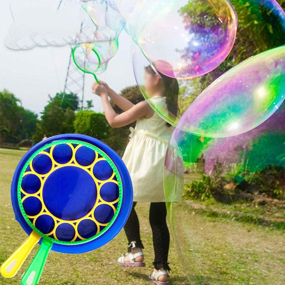 Big Bubble Wands Set - Giant Bubble Kit with Wand Blower and Tray V1263-JX-7294