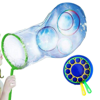 Big Bubble Wands Set - Giant Bubble Kit with Wand Blower and Tray V1263-JX-7294
