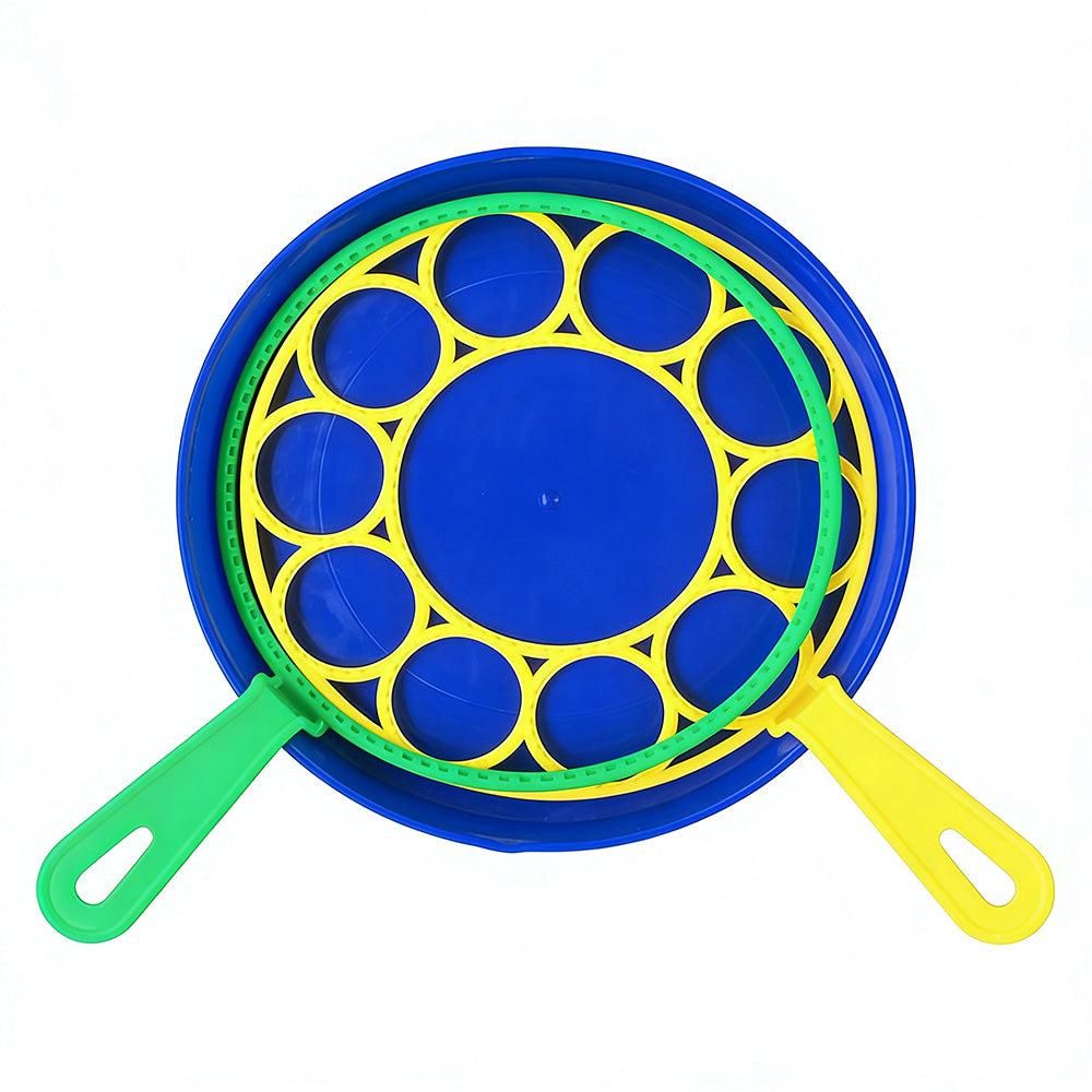 Big Bubble Wands Set - Giant Bubble Kit with Wand Blower and Tray V1263-JX-7294