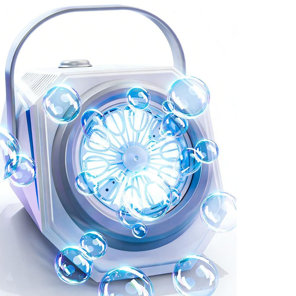 Bubble Machine Automatic Minute Big Bubbles Blower Maker for Outdoor Birthday Parties White V1263-JX-7295-1
