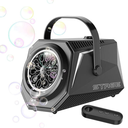 Bubble Machine Automatic Minute Big Bubbles Blower Maker for Outdoor Birthday Parties Black V1263-JX-7295-2