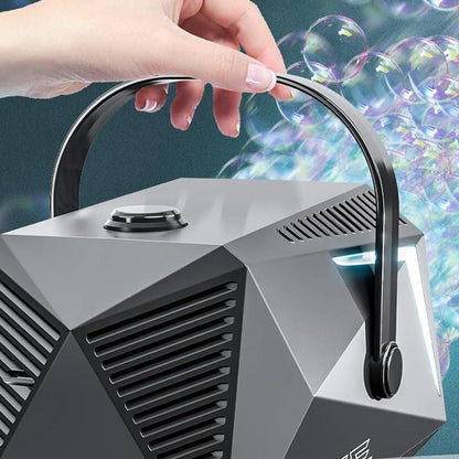 Bubble Machine Automatic Minute Big Bubbles Blower Maker for Outdoor Birthday Parties Black V1263-JX-7295-2