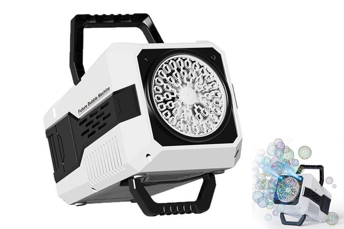 Bubble Machine Automatic Minute Big Bubbles Blower Maker for Outdoor Birthday Parties Black V1263-JX-7295-2