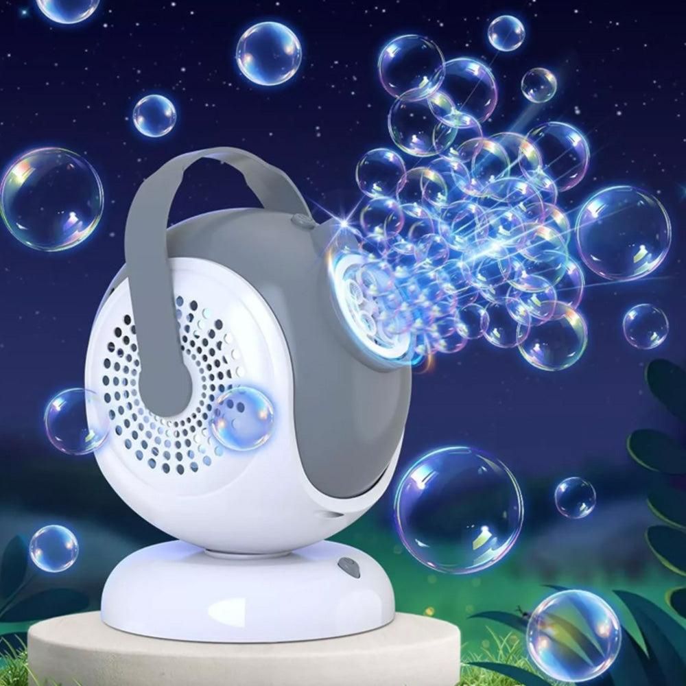 Automatic Bubble Machine Rotating Bubbles Blower Toy V1263-JX-7296