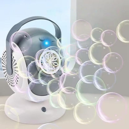 Automatic Bubble Machine Rotating Bubbles Blower Toy V1263-JX-7296