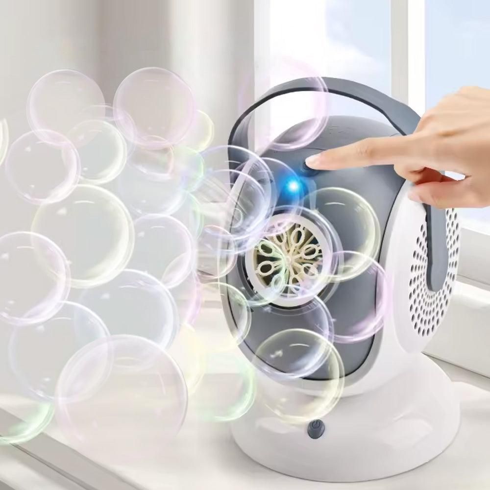 Automatic Bubble Machine Rotating Bubbles Blower Toy V1263-JX-7296