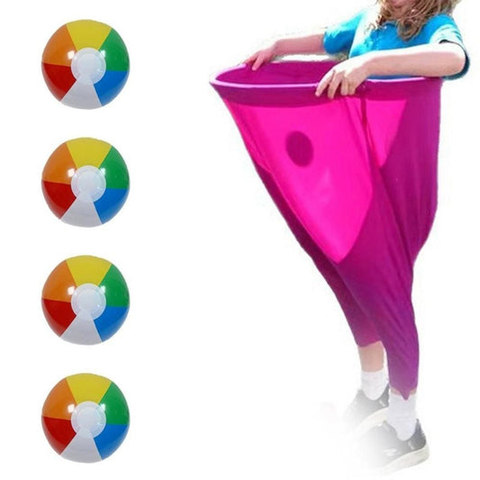 Granny Pants Yard Game Set with Giant Elastic Pants for Adult Outdoor Fun Magenta V1263-JX-7297-1