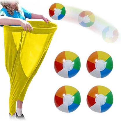 Granny Pants Yard Game Set with Giant Elastic Pants for Adult Outdoor Fun Yellow V1263-JX-7297-2