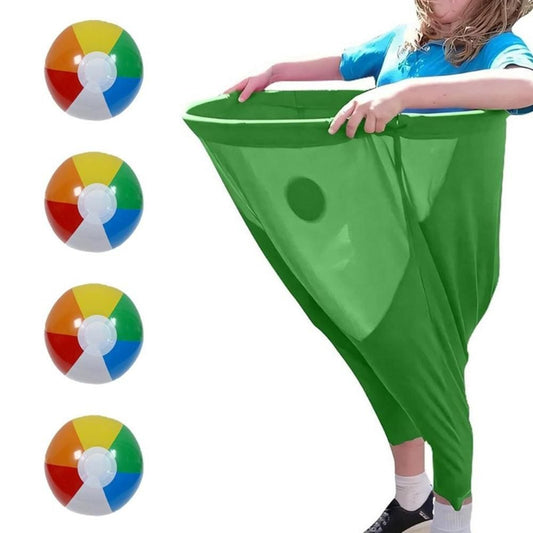 Granny Pants Yard Game Set with Giant Elastic Pants for Adult Outdoor Fun Green V1263-JX-7297-3